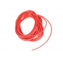 Cable eléctrico rojo universal 1,5mm, 5 metros