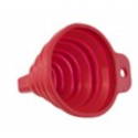 Embudo universal silicona rojo plegable, diámetro 90mm