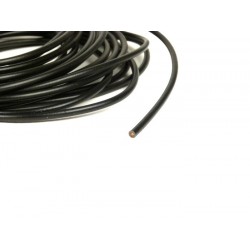 Cable eléctrico negro universal, 1,5mm, 5 metros