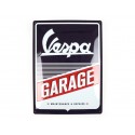 Chapa de publicidad Vespa "Garage", 15x20cm