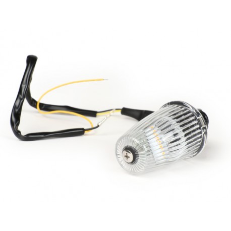 Intermitente manillar LED blanco, homologado con marca E, 12V. Vespa 50/75,Super,SL,Primavera,CL,DS,150s,150 GS,150 Sprint, 160