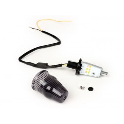 Intermitente manillar LED ahumado, homologado con marca E, 12V. Vespa 50/75,Super,SL,Primavera,CL,DS,150s,150 GS,150 Sprint,160