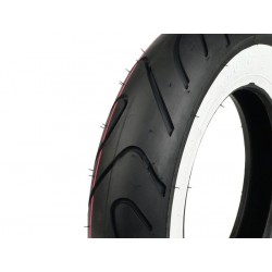 Neumático SAVA/MITAS MC18 banda blanca 3.50-10 pulgadas TL 51P