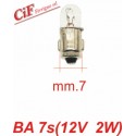 Bombilla BA 7s 12V-2W Luz cuentakilómetros para cuentakilómetros italianos