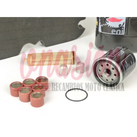 KIT/INSPEKTION VESPA GTS/300 2008 2018 MOTUL 5000 10W40 ÖLFILTER