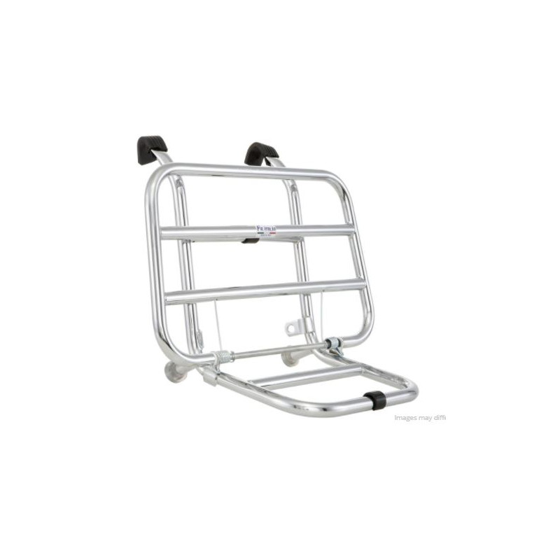 Portabultos Delantero Cromado Adhesión con ventosas Vespa IRIS, TX, T5, DN, DS, CL, PKS, PKXL, FL y PX 125-200 Portabultos Delantero Cromado Adhesión con ventosas Vespa IRIS, TX, T5, DN, DS, CL, PKS, PKXL, FL y PX 125-200