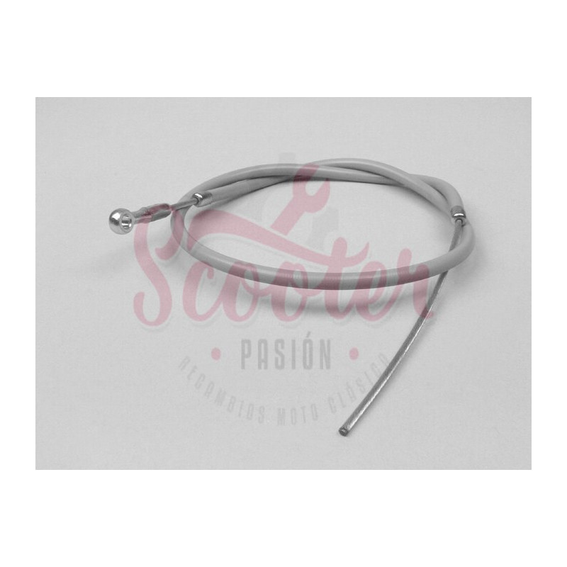 Cable Freno Trasero con funda gris Original Piaggio Vespa Px Disco, IRIS, TX, T5.