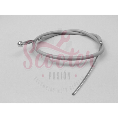 Cable Freno Trasero con funda gris Original Piaggio Vespa Px Disco, IRIS, TX, T5.