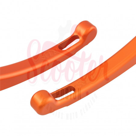 Juego manetas Sport SIP Naranja Mate en aluminio CNC, para embrague y freno tambor