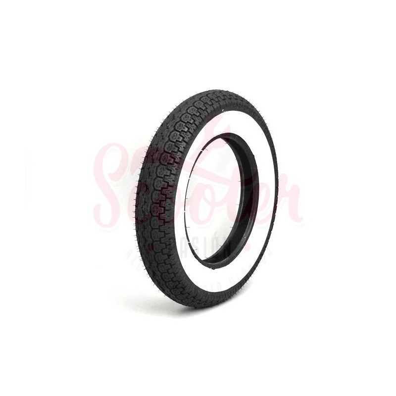 Neumático SAVA/MITAS B14 Banda Blanca 3.50-10 pulgadas TT 51J- (100Km/h)