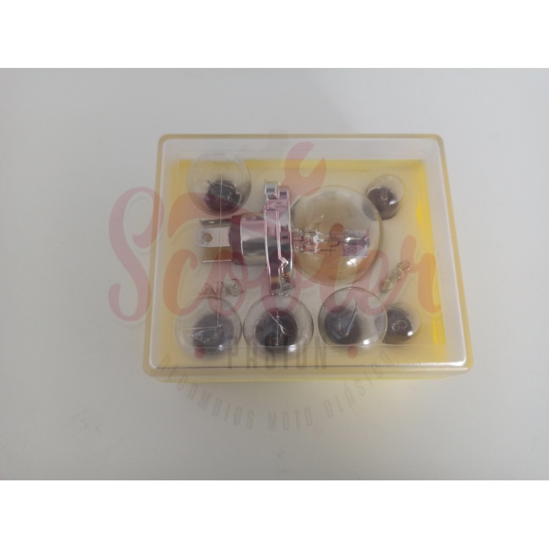 Vespa Faro Basso Pack De 10 Bombillas BA9S 12V 2W Para Faros De