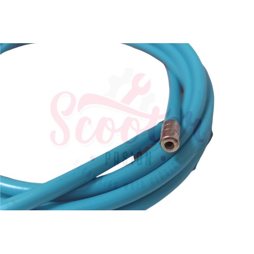 Funda Cable Azul acero laminado, 2 metros, diámetro 5mm