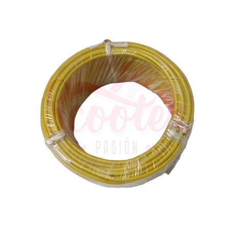 Cable eléctrico Universal 0,5mm 25 metros, amarillo, capa gruesa aislamiento para evitar fugas de corriente