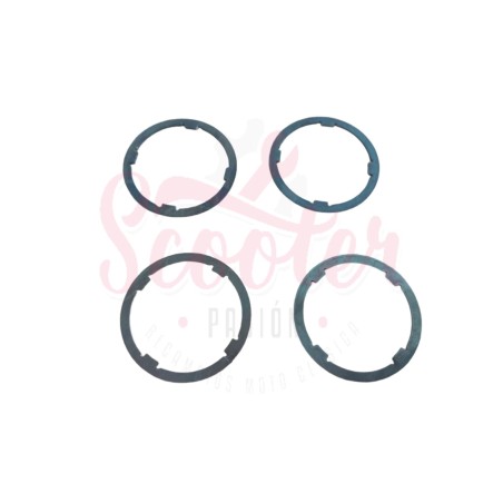 Kit arandelas anillo ajuste cambio CRIMAZ Vespa, 4 espesores diferentes, 0.80mm / 1.00mm / 1.20mm / 1.50mm