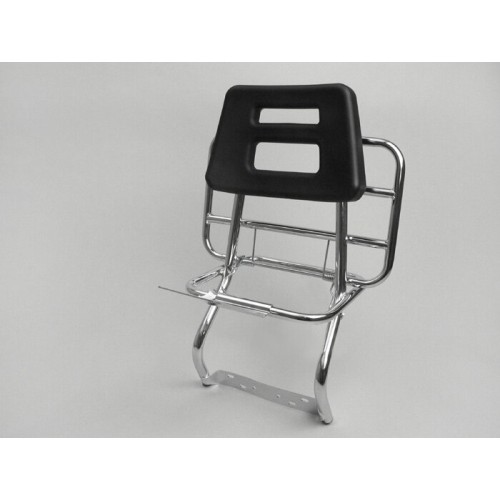 Portaequipajes Cromado Trasero con respaldo, Vespa PX Disco, IRIS, DN, DS, CL