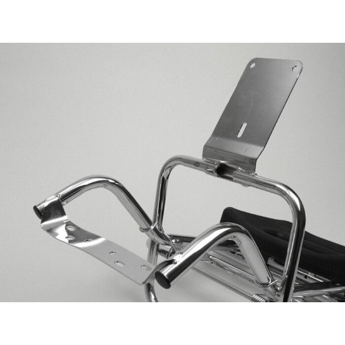Portaequipajes Cromado Trasero con respaldo, Vespa PX Disco, IRIS, DN, DS, CL