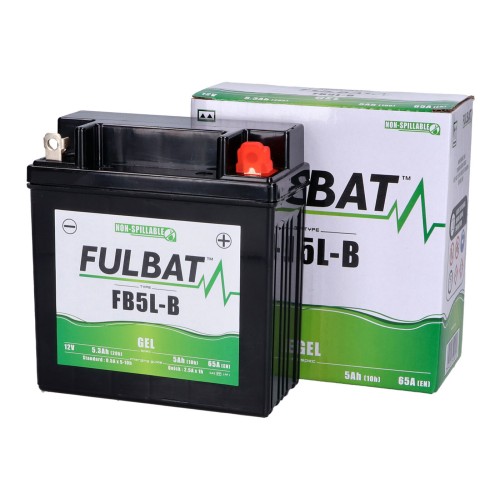 Batería (Gel) FULBAT FB5L-B 12V 5Ah Vespa PX Disco, IRIS, TX, T5, PK XL