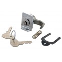 Cerradura Original (Zadi) Guantera Lateral  Vespa Primavera (PN, NV, PK, NK) También para guantera principal Vespa CL, DN, DS.