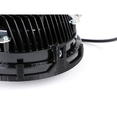Faro LED High Power 143mm con aro y soporte, 12V CC con Homologación E9, Vespa PX Disco