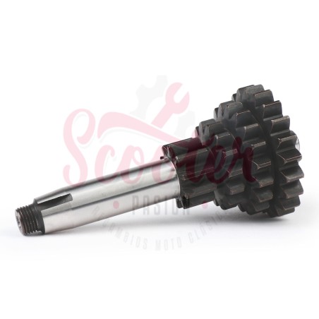 Eje Cambio Tren Fijo Piñón Múltiple BGM PRO Sport 10-14-18-21 (4ª corta) Vespa 75, Super, SL, Primavera, Junior, PKS, PK XL, FL