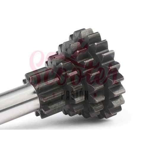 Eje Cambio Tren Fijo Piñón Múltiple BGM PRO Sport 10-14-18-21 (4ª corta) Vespa 75, Super, SL, Primavera, Junior, PKS, PK XL, FL