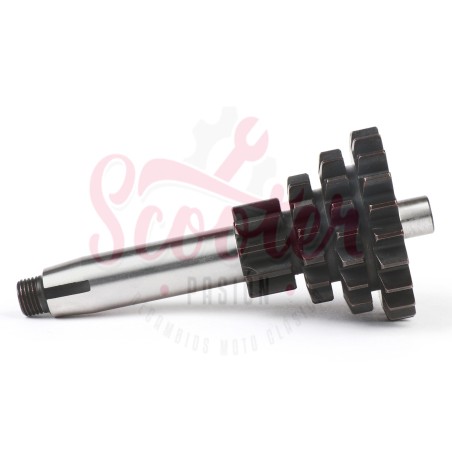 Eje Cambio Tren Fijo Piñón Múltiple BGM PRO Sport 10-14-18-21 (4ª corta) Vespa 75, Super, SL, Primavera, Junior, PKS, PK XL, FL