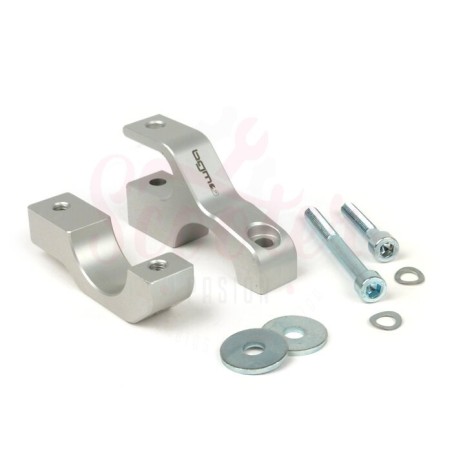 Soporte amortiguador superior BGM PRO aluminio CNC, plateado, Lambretta