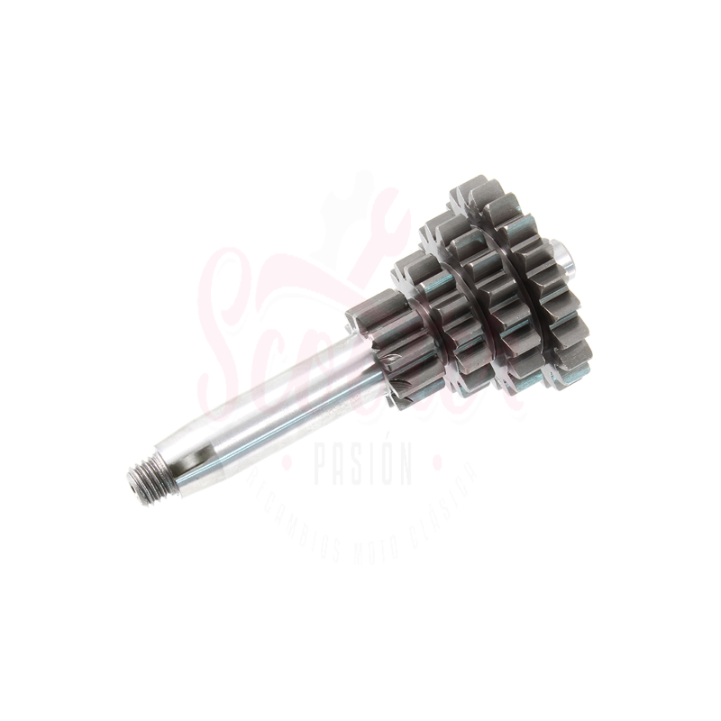 Eje Cambio Tren Fijo Piñón Múltiple EVOK 10-14-17-21 (3ª y 4ª Corta) Vespa 75, Super, SL, Primavera, PKS, Junior, PK XL, FL