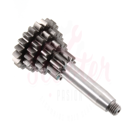 Eje cambio tren fijo piñón múltiple EVOK Z 10-14-18-21 (4ª corta), Vespa Super, SL, Primavera, Junior, PKS, PK XL, FL