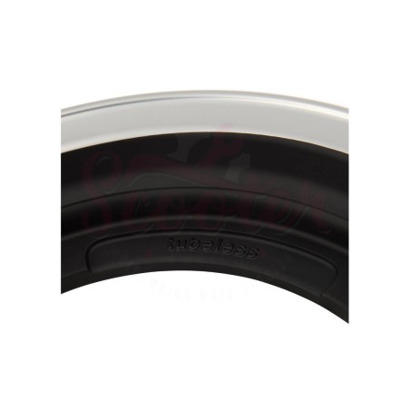 Llanta negra con borde pulido 11" Tubeless SIP para neumáticos anchos 110/70-11"