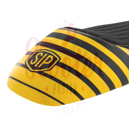 Asiento NISA Sport SIP 2020 Negro / Amarillo Vespa Super, SL, Primavera