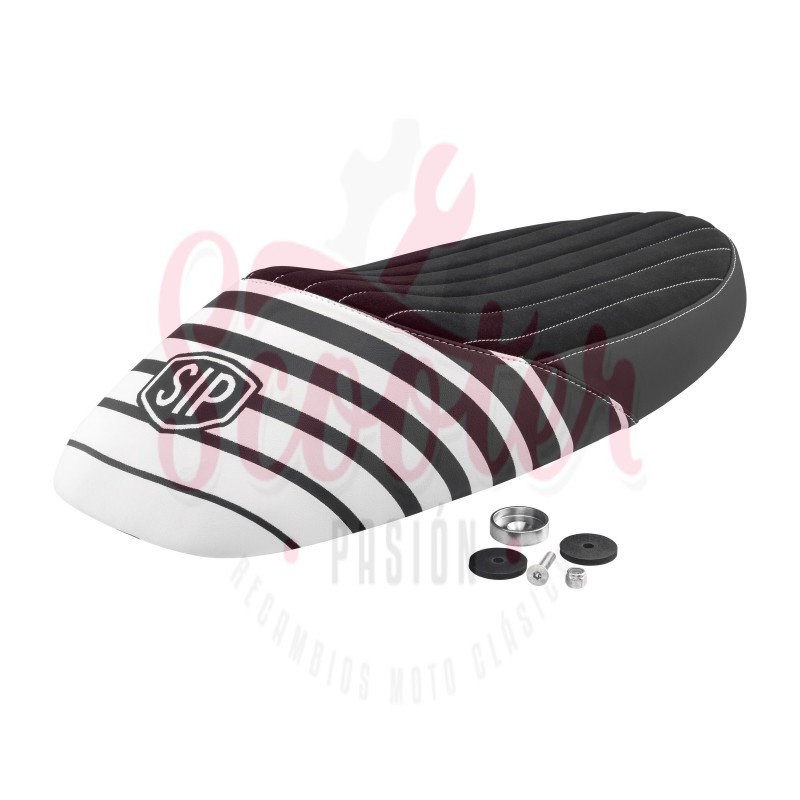 Asiento NISA Sport SIP 2020 Negro / Blanco Vespa Super, SL, Primavera