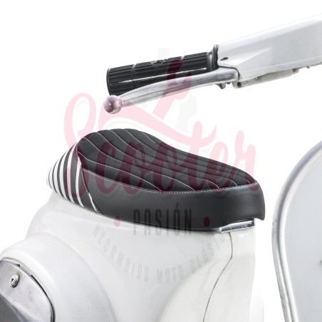 Asiento NISA Sport SIP 2020 Negro / Blanco Vespa Super, SL, Primavera