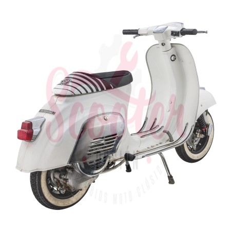 Asiento NISA Sport SIP 2020 Negro / Blanco Vespa Super, SL, Primavera