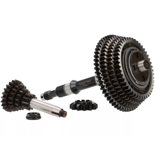Eje Rueda Trasera con Piñones Caja de cambio Completa BGM PRO Original 1ª, 2ª, 3ª y 4ª Velocidad 58-54-50-46 Vespa PKS, PK XL,FL