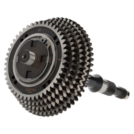 Eje Rueda Trasera con Piñones Caja de Cambio Completa BGM PRO TOURING 1ª, 2ª, 3ª y 4ª Velocidad 58-54-50-46 Vespa PKS, PK XL,FL
