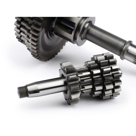 Eje Rueda Trasera Caja de Cambio Completa BENELLI BULL 6 TUNING Desarrollo Velocidad 12-55, 13-42, 15-38, 17-37 Vespa