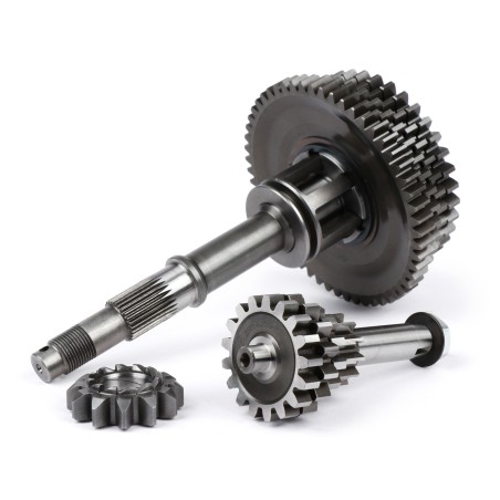 Eje Rueda Trasera Caja de Cambio Completa BENELLI BULL 6 TUNING Desarrollo Velocidad 12-55, 13-42, 15-38, 17-37 Vespa