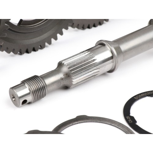 Eje Rueda Trasera Caja de Cambio BENELLI SPORT (4ª Corta) Desarrollo Transmisión Velocidad 10-58, 14-54, 18-50, 22-48 Vespa
