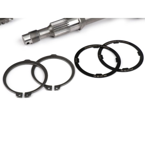 Eje Rueda Trasera Caja de Cambio BENELLI SPORT (4ª Corta) Desarrollo Transmisión Velocidad 10-58, 14-54, 18-50, 22-48 Vespa