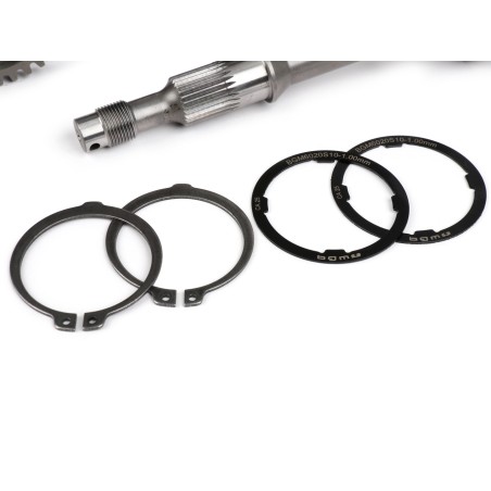 Eje Rueda Trasera Caja de Cambio BENELLI SPORT (4ª Corta) Desarrollo Transmisión Velocidad 10-58, 14-54, 18-50, 22-48 Vespa
