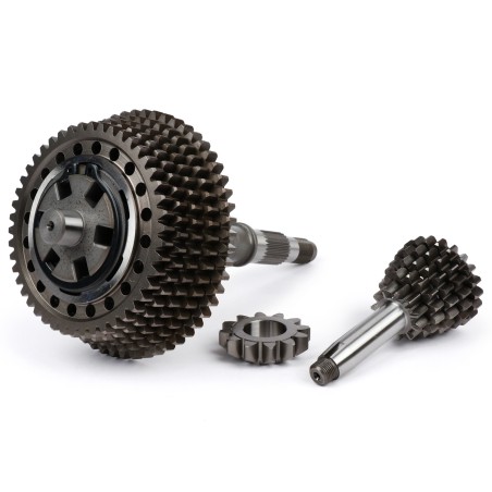 Eje Rueda Trasera Caja de Cambio Completa VMC RACING 5 Velocidades Desarrollo 11-56, 15-53, 18-50, 20-47, 22-46 Vespa