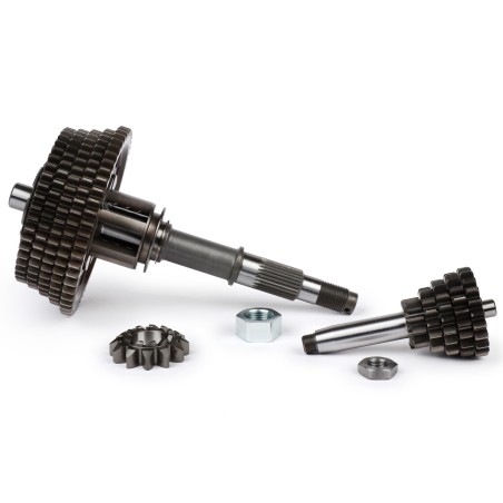 Eje Rueda Trasera Caja de Cambio Completa VMC RACING 5 Velocidades Desarrollo 11-56, 15-53, 18-50, 20-47, 22-46 Vespa