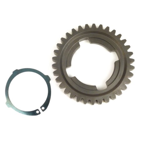 Piñón 4ª Velocidad 34 Dientes (Larga) DRT Caja de cambios Vespa DS, DN, PX Disco, IRIS, TX, T5, Cosa