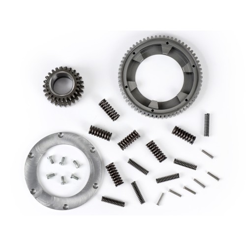 Piñón Campana Interior Embrague BENELLI 7 Muelles 20 Dientes Rectos Con Corona 65 Dientes Vespa DS, DN, IRIS, TX, T5