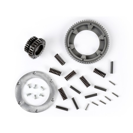 Piñón Campana Interior Embrague BENELLI 7 Muelles 22 Dientes Rectos Con Corona 61 Dientes Vespa DS, DN, IRIS, TX, T5