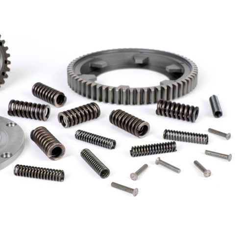 Piñón Campana Interior Embrague BENELLI 7 Muelles 22 Dientes Rectos Con Corona 64 Dientes Vespa DS, DN, IRIS, TX, T5