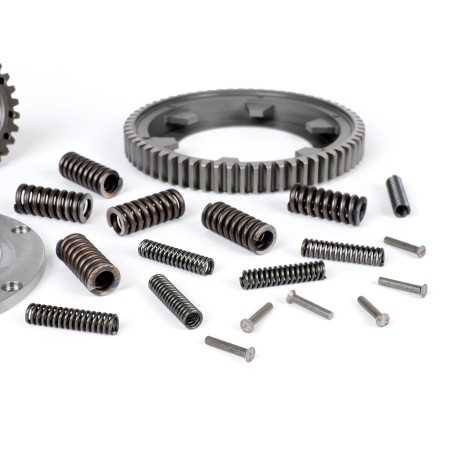 Piñón Campana Interior Embrague BENELLI 7 Muelles 22 Dientes Rectos Con Corona 64 Dientes Vespa DS, DN, IRIS, TX, T5