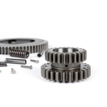 Piñón Campana Interior Embrague BENELLI 7 Muelles 24 Dientes Rectos Con Corona 60 Dientes Vespa DS, DN, IRIS, TX, T5
