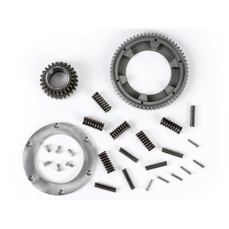 Piñón Campana Interior Embrague BENELLI 7 Muelles 24 Dientes Rectos Con Corona 61 Dientes Vespa DS, DN, IRIS, TX, T5